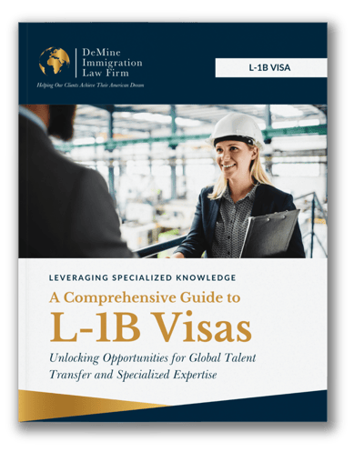 L-1B Visa EBook Cover | DeMine Immigration Law Firm