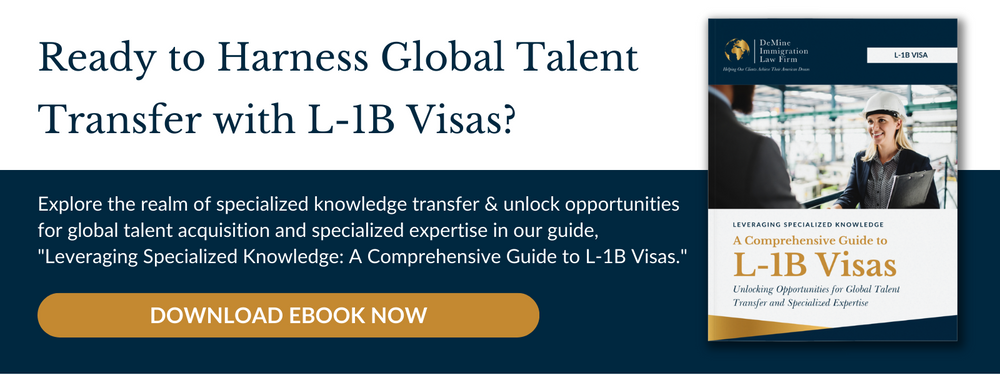 L-1B Visa EBook CTA